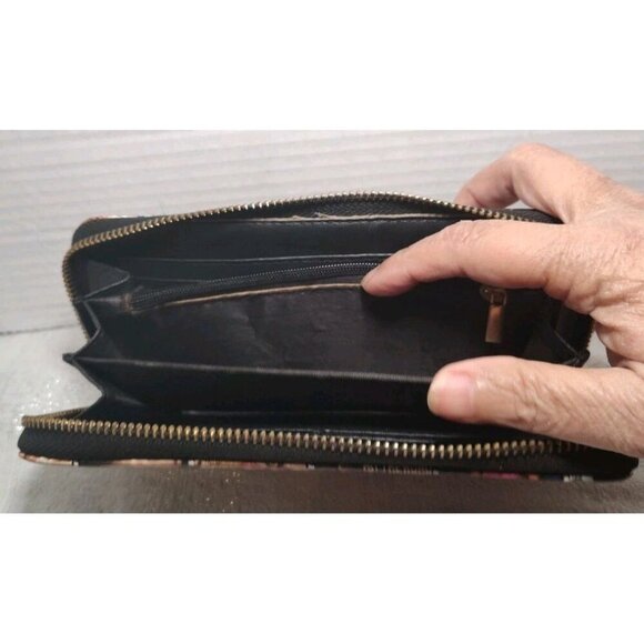 Michelle and Barack Obama Magazine Cover Collage Wallet Pre-Owned Zipper - Picture 5 of 8